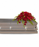 Red Rose Sanctuary Casket Spray